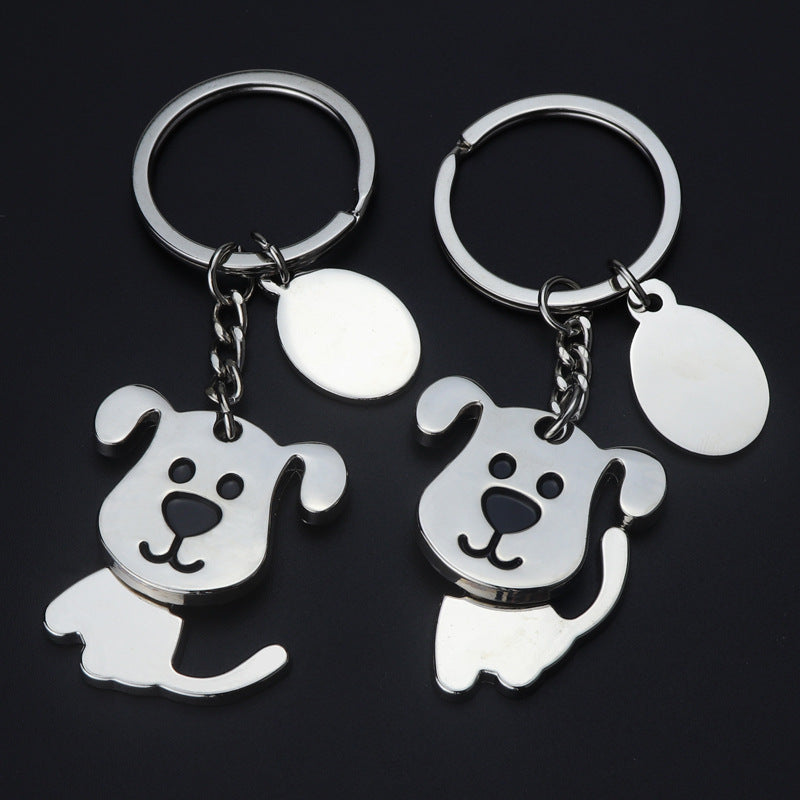 Creativo llavero de perro que mueve la cabeza, adorno colgante para coche, regalos de apertura de tienda de mascotas
