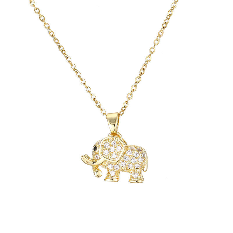 Mode Elefant Anhänger Halskette für Frauen