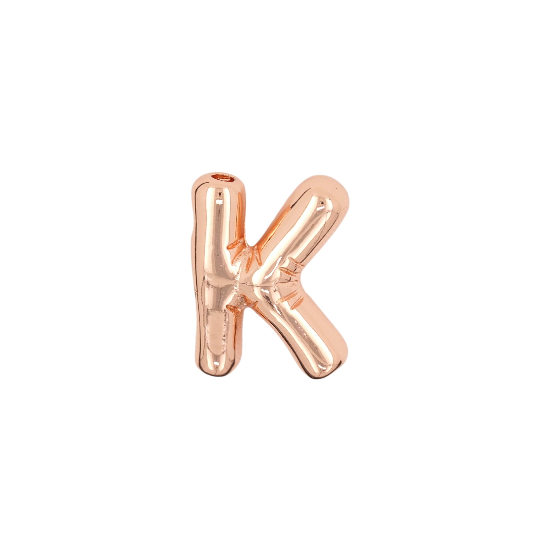 Glossy Letters Copper Pendant Necklace