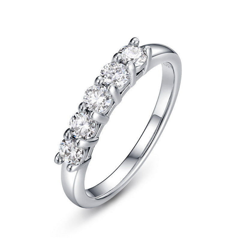Anillo de moissanita para el Día de San Valentín de Tanabata