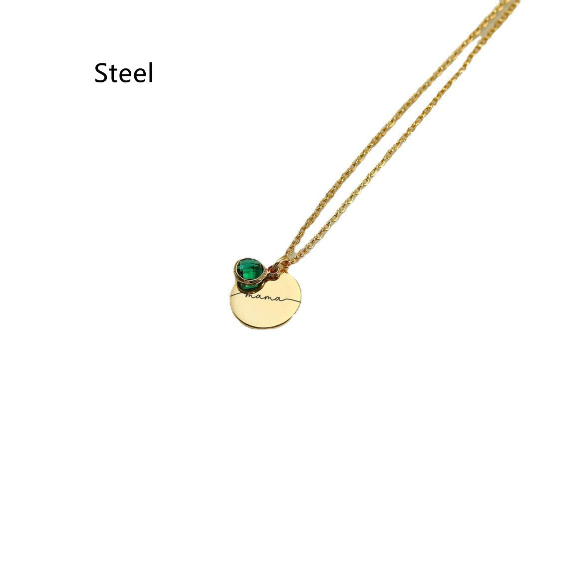 Personalized Laser Alphabet Name Pendant Necklace