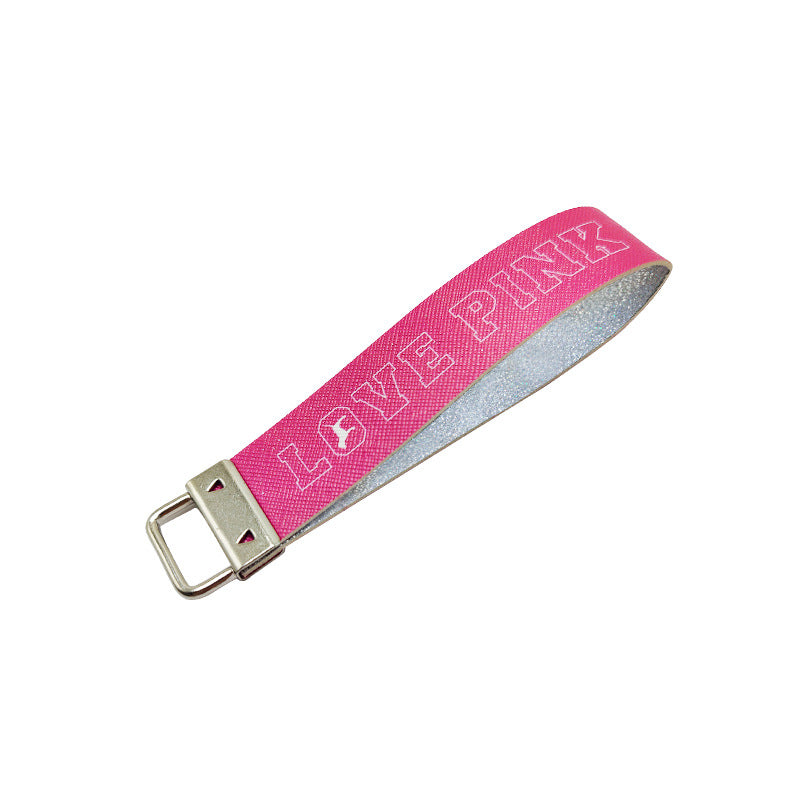 Llavero de cuero sintético para hombres y mujeres