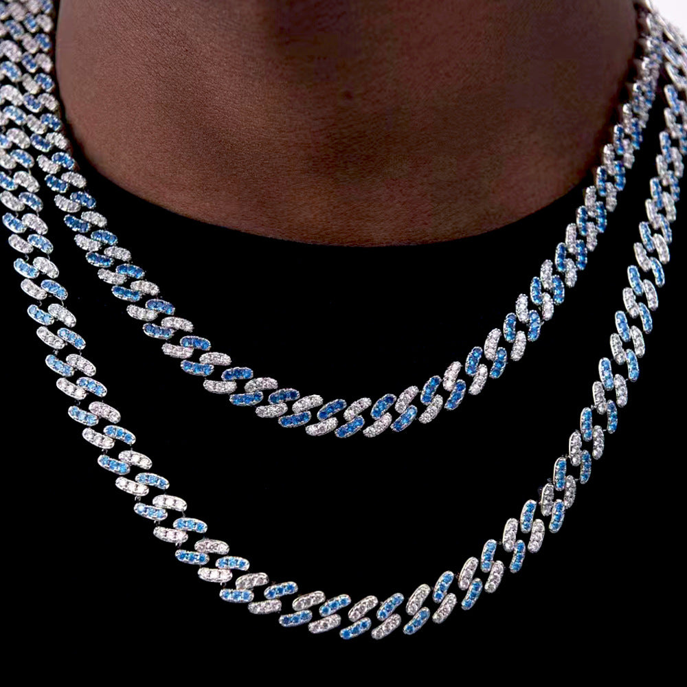 Fashion Exquisites Ovales Zweifarbiges Strass-Fußkettchen