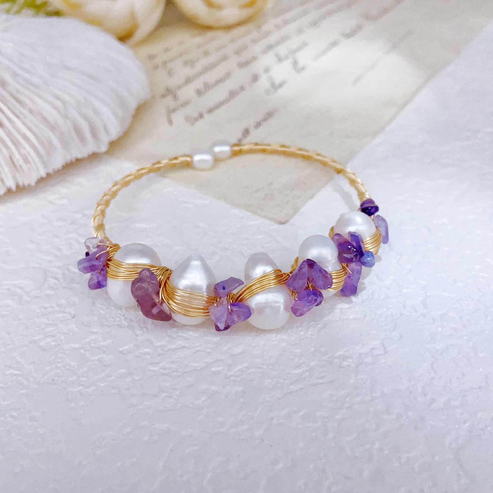 Hand-woven Pearl Bracelet Versatile Item