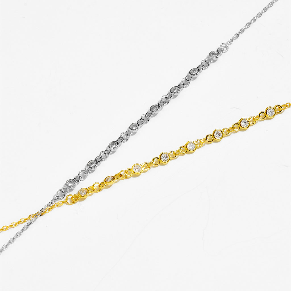 Leichtes Luxus und Einfachheit Diamantarmband