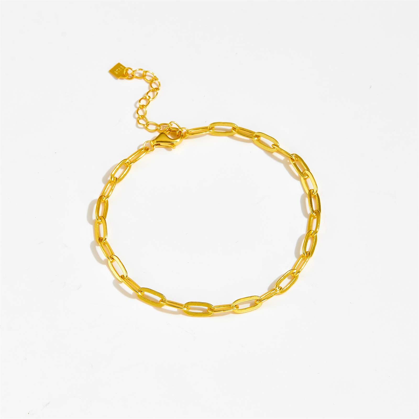 Cool Style Simple All-match Texture S925 Sterling Silver Bracelet