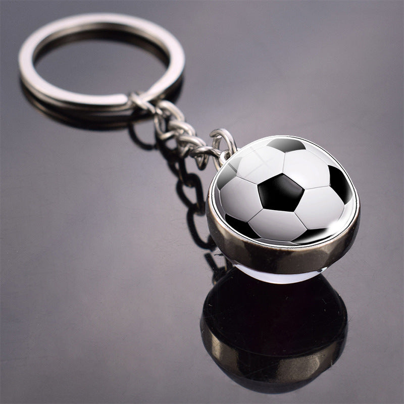 Llavero de Fútbol, Bola de Cristal, Cuentas de Doble Cara