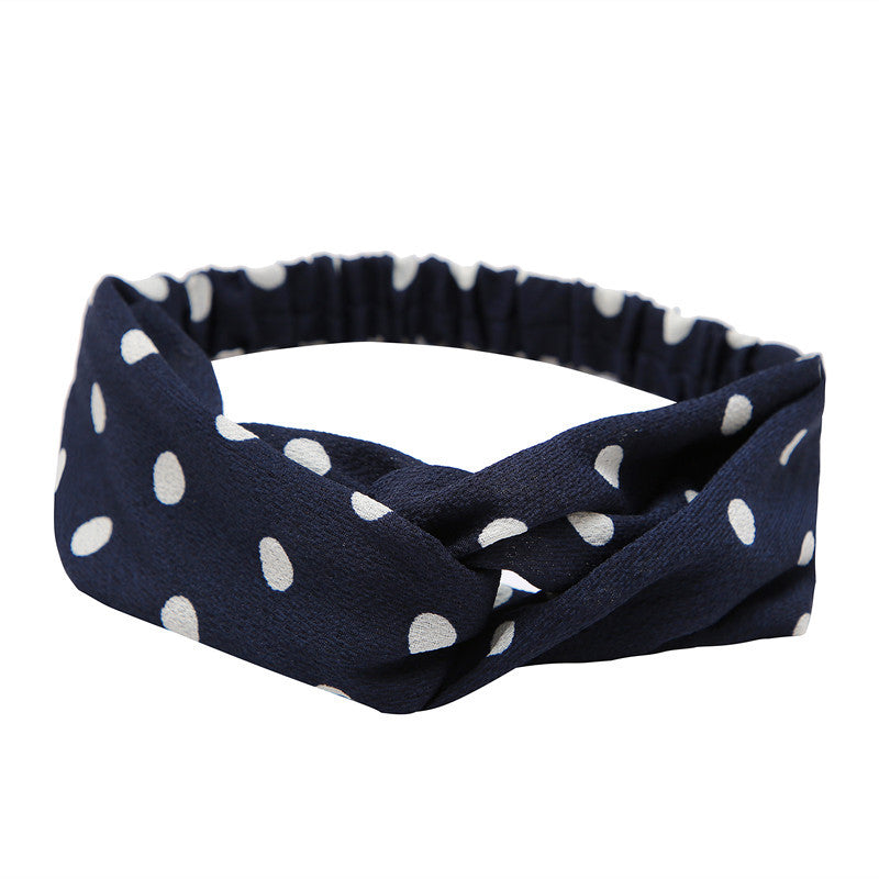 Women's Polka Dot Printed Bohemian Sweet Simple Hair Band