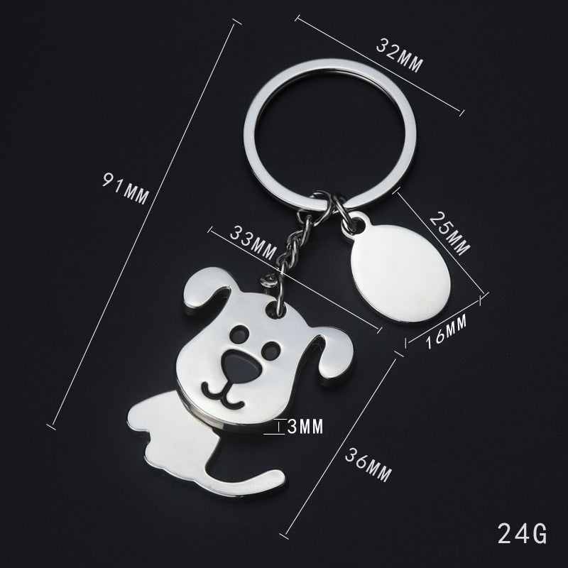 Creativo llavero de perro que mueve la cabeza, adorno colgante para coche, regalos de apertura de tienda de mascotas