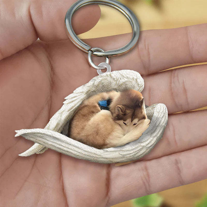 Creative Fashion Cute Dog-shaped Acrylic Keychain