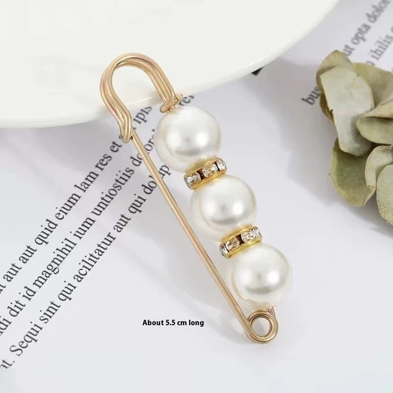 Fixed Waist Women's Pants Brooch Accessory