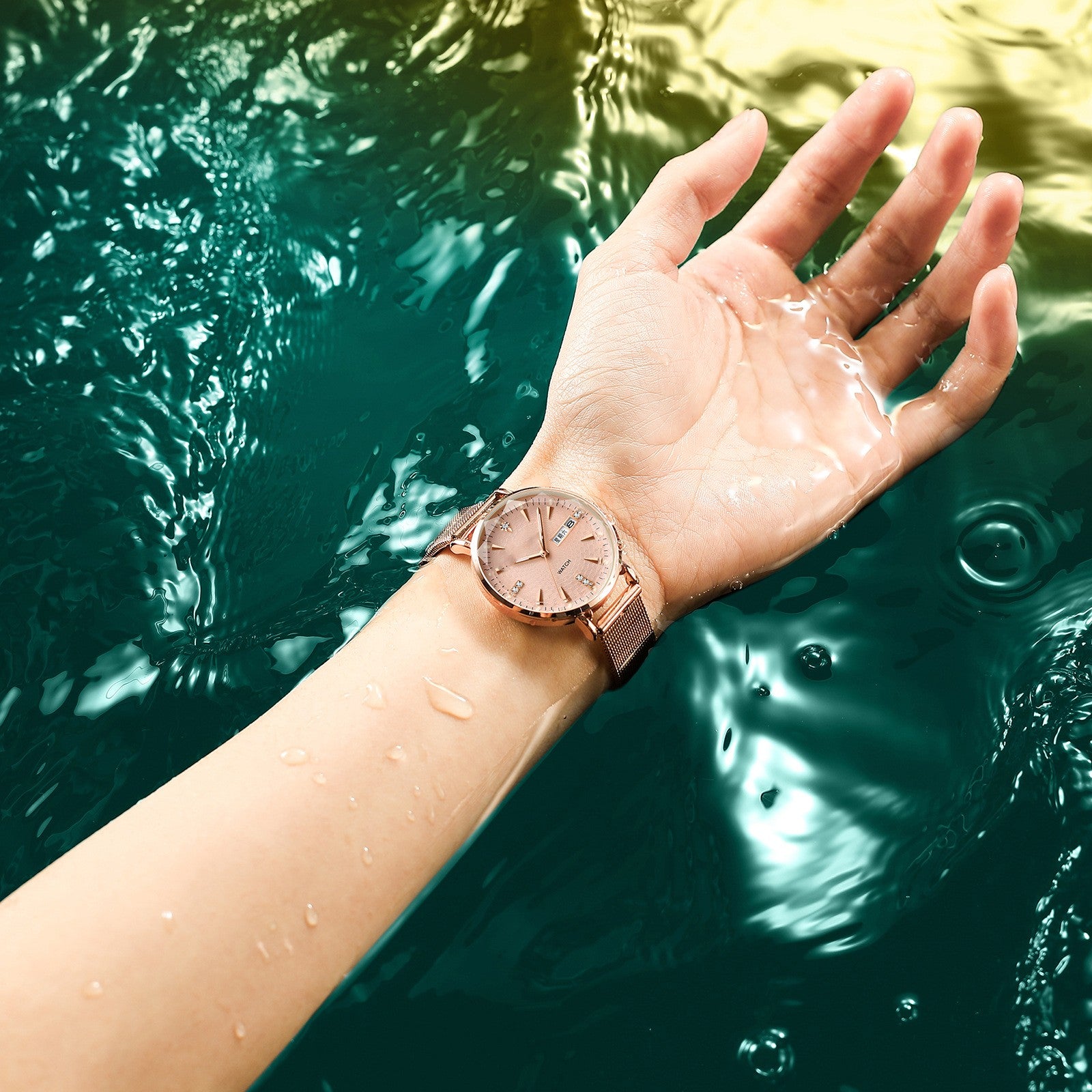 Nuevo Reloj de Cuarzo Luminoso Impermeable de Moda para Mujer