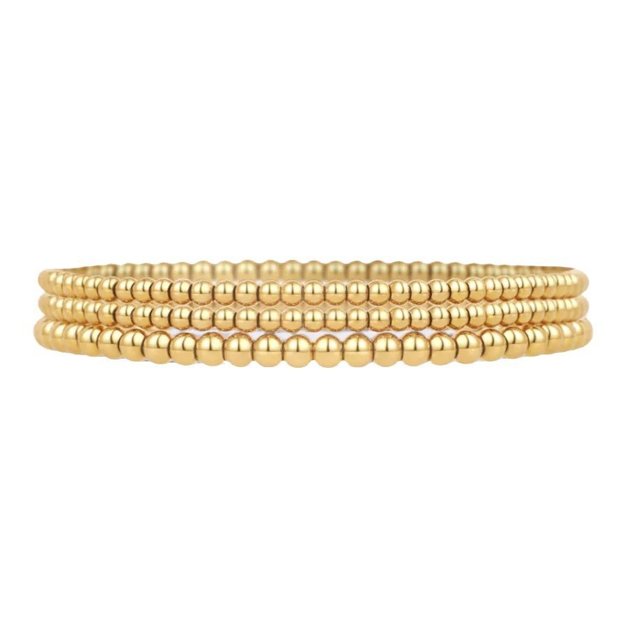Neues Hämatit-Armband mit goldenen Kugeln