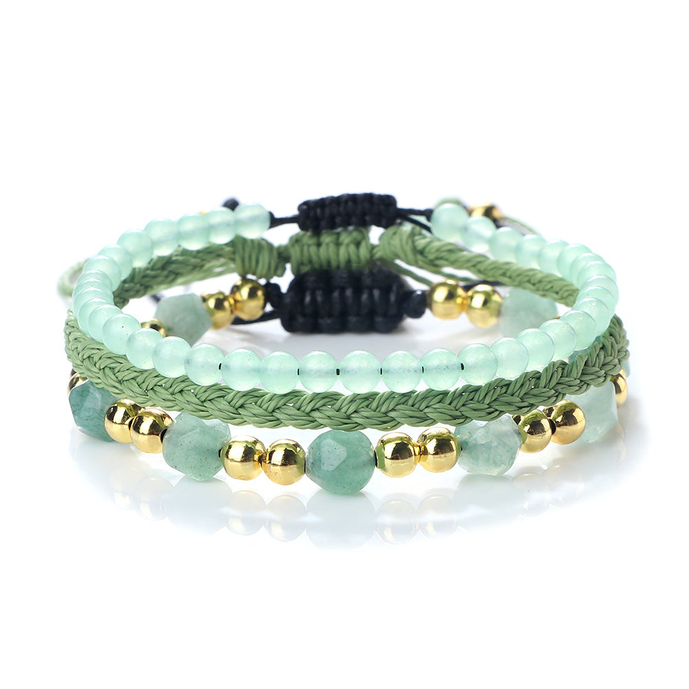 Creative Three-piece Woven Bracelet Adjustable
