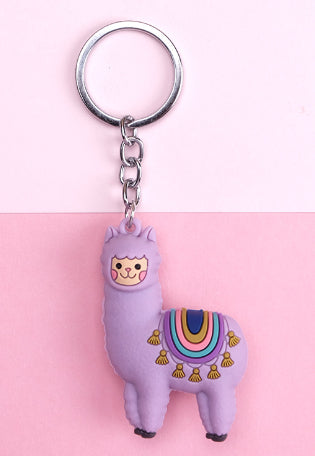 Alpaca keychain pendant