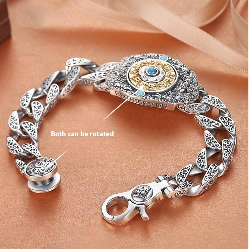 Protective Talisman Charts Rotating Vintage Bracelet