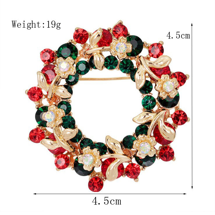 Damenmode schlichte geometrische Weihnachtsbrosche