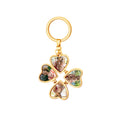 Colgante de joya plegable con forma de corazón de melocotón tridimensional