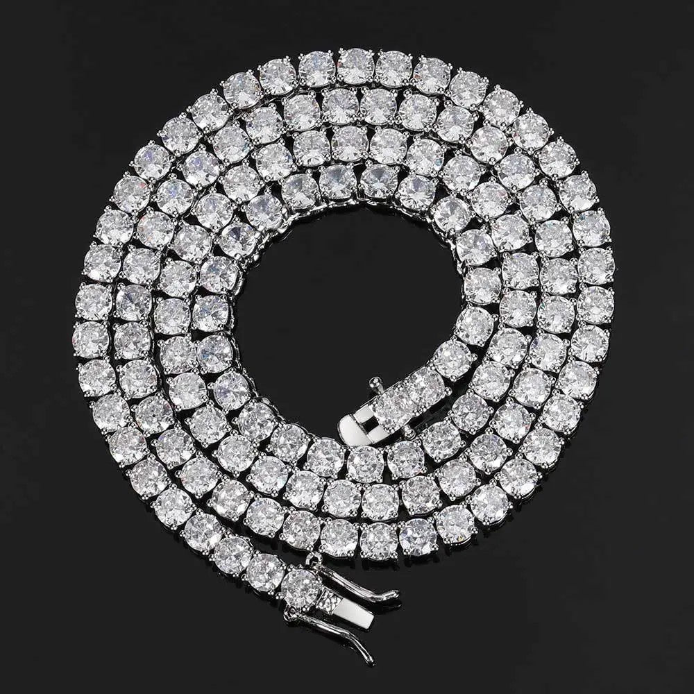 Maßgeschneiderte Zirkon Tennis Halskette Schmuck Für Frauen