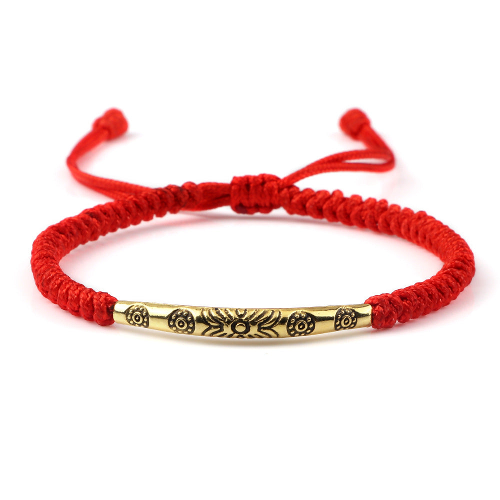Kreatives Mode Armband mit rotem Seil für Frauen