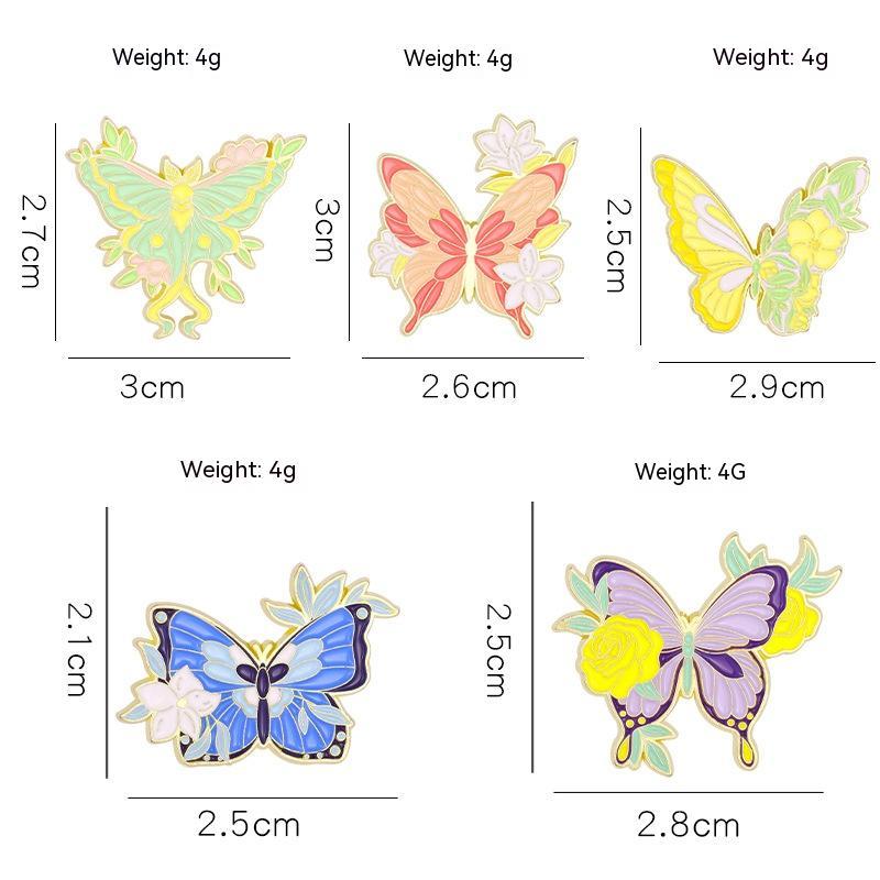 Broche de Mariposa Colorida Glaze Lily