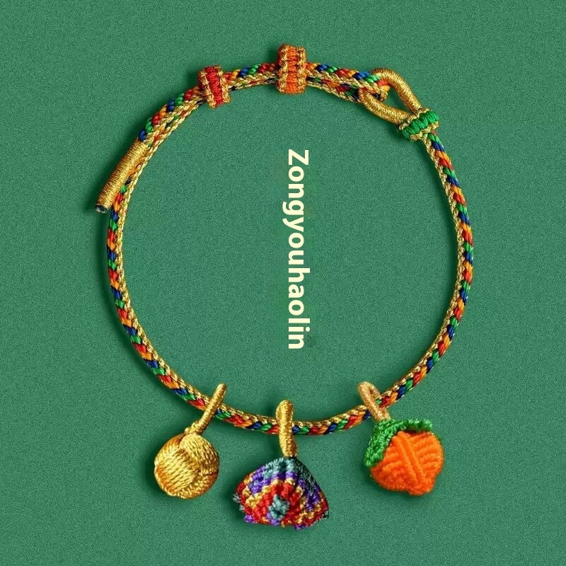 Dragon Boat Festival Colorful Rope Hand Weaving Bracelet