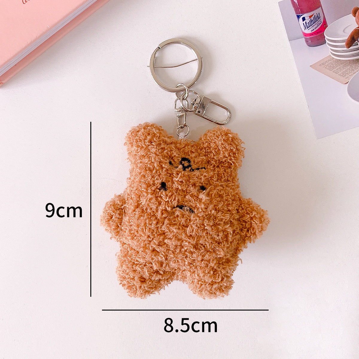 I Hate The Rainy Day Bear Plush Keychain