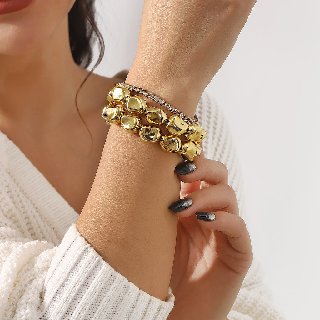 Pulsera Geométrica Irregular de Diseño de Nicho