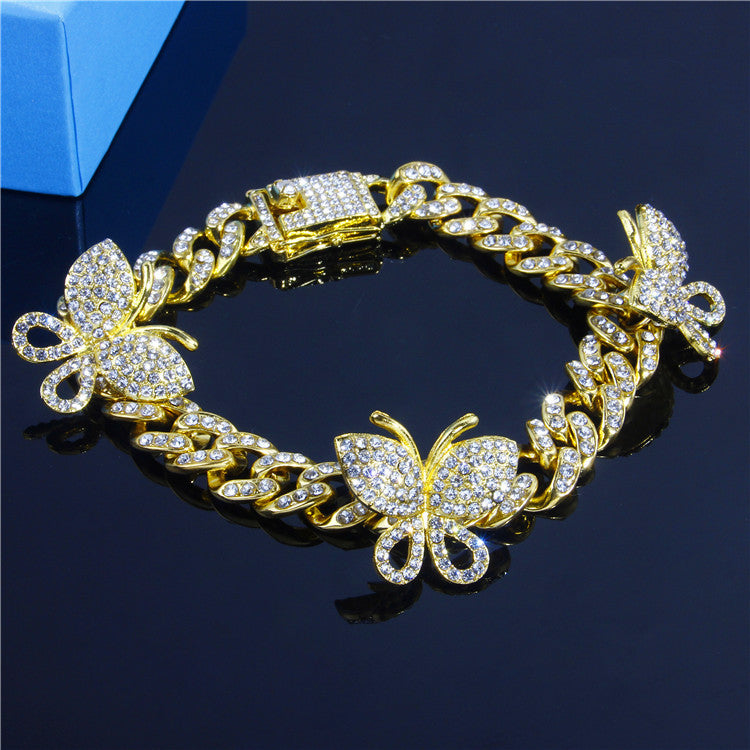 Fashion Retro Simple Butterfly Cuban Anklet