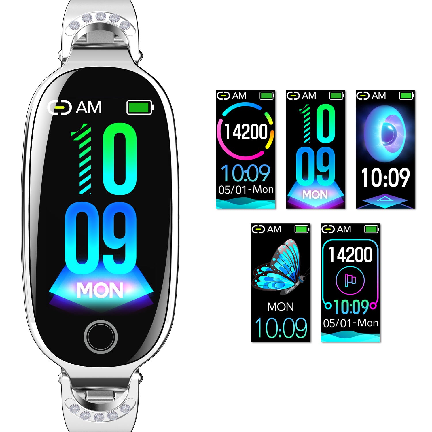 Reloj inteligente para mujer, glucosa en sangre no invasiva, recordatorio menstrual