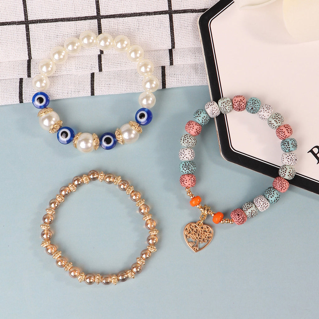 Pulsera con colgante Árbol de la Vida Ojo Bohemio
