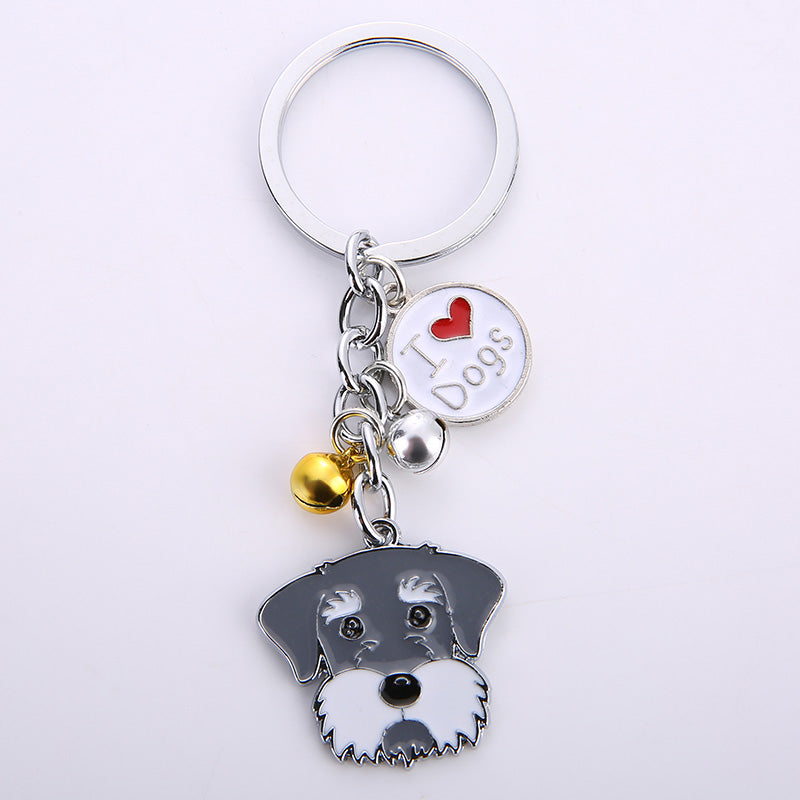 Llavero colgante creativo de metal para perro