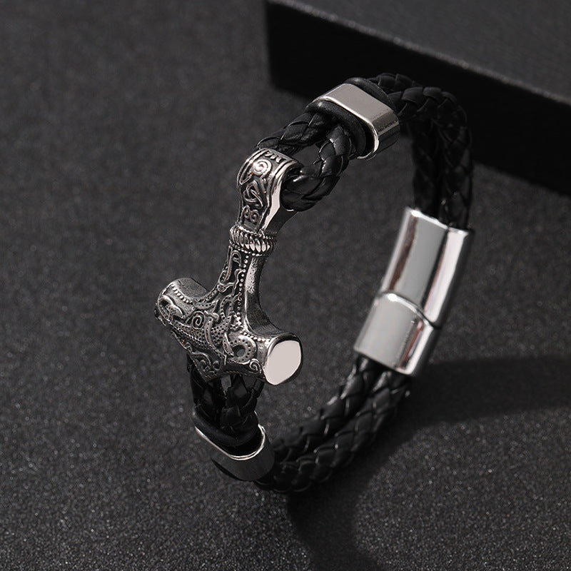 Pulsera con Hebilla Magnética de Aleación Geométrico