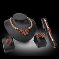 Vierteiliges Set Damenbekleidung Accessoires Schmuck-Sets