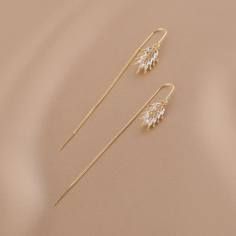Pendientes de cordón con borla rica para primavera y verano