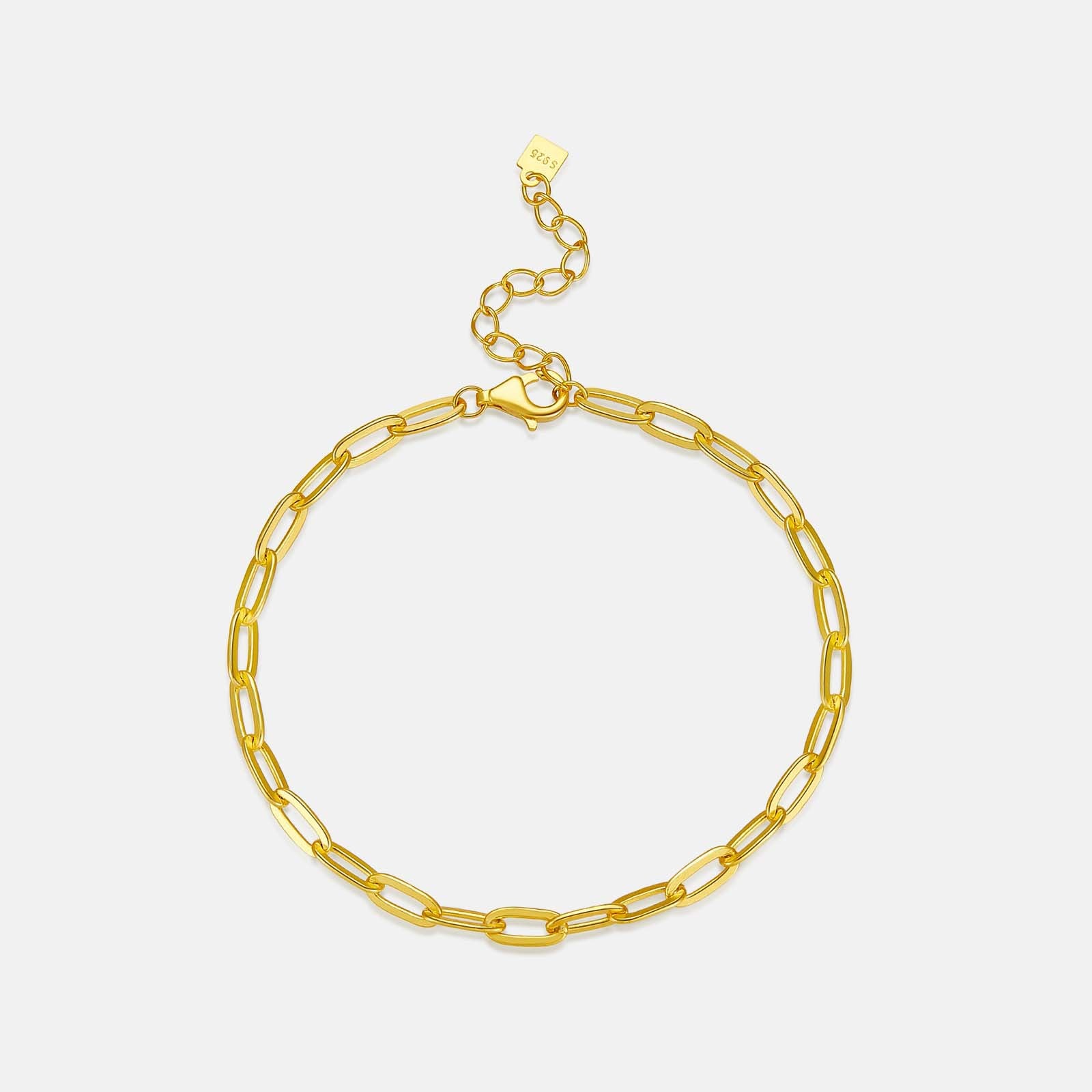 Cool Style Simple All-match Texture S925 Sterling Silver Bracelet