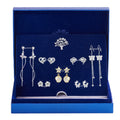 S925 Sterling Silber Anzug Weibliche Kombination Exquisite Mode Lange Schleifenohrringe