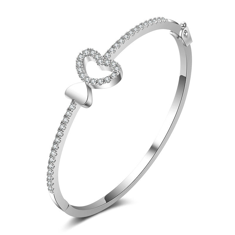 Pulseras de pareja con diseño de corazón para hombres y mujeres