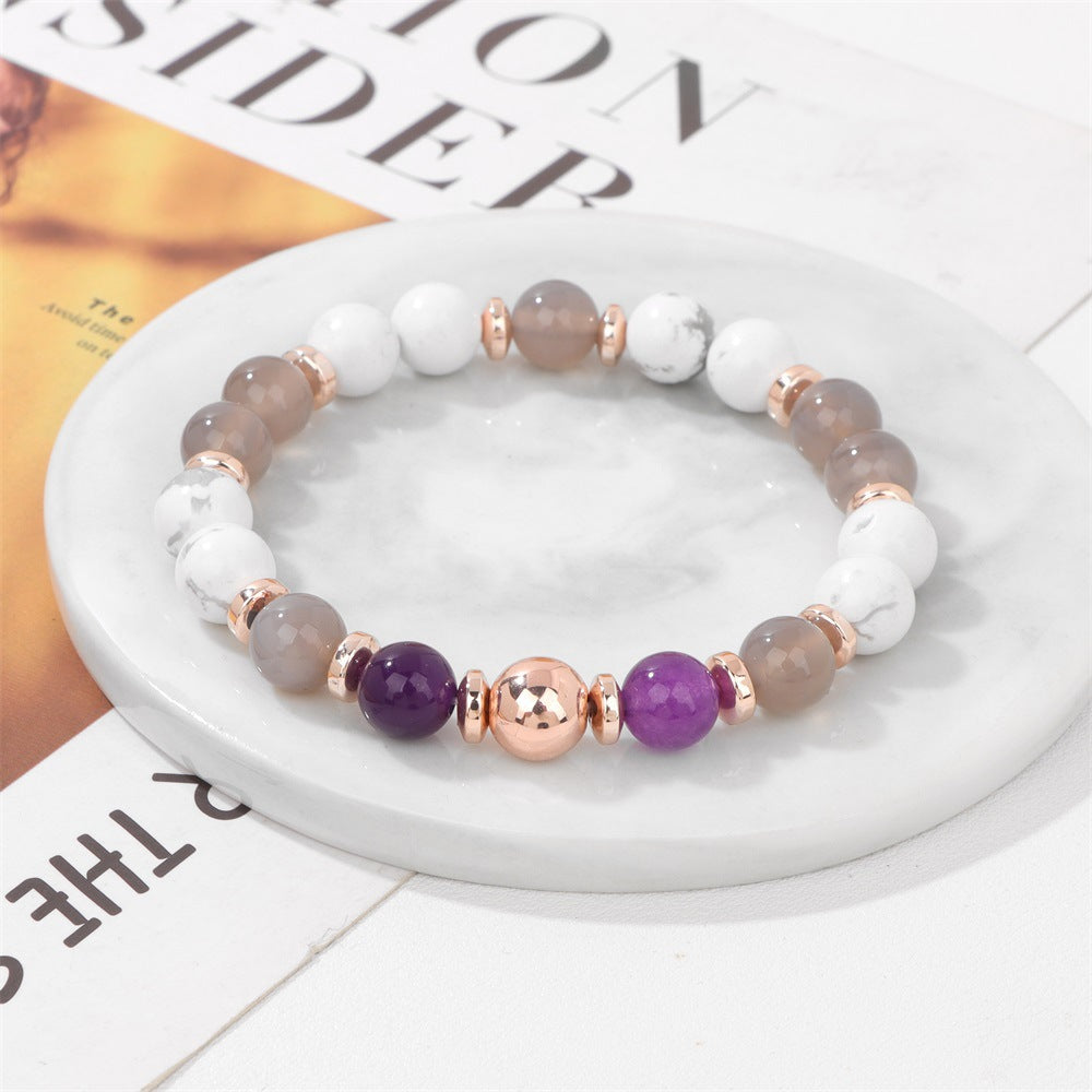 Steinperlen Herren- und Damenarmband Hämatit
