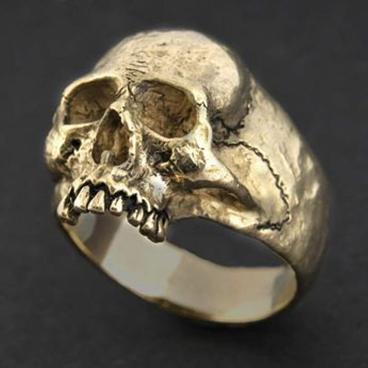 Totenkopfring Herren Rock Gothic Punk