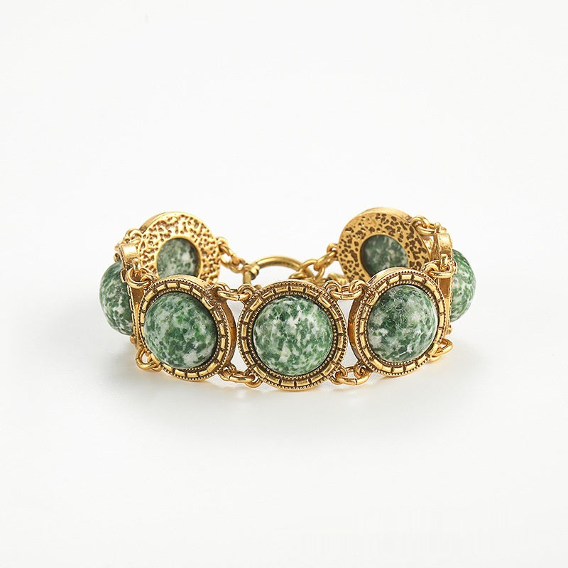 Armband Türkis Vintage Antik Farbige Glasur