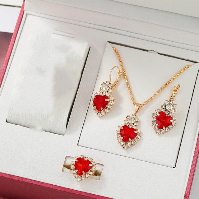 Retro-Liebesuhren-Schmuckset für Damen