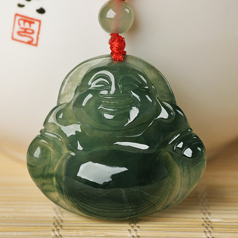 Jade Buddha Maitreya Buddha Anhänger