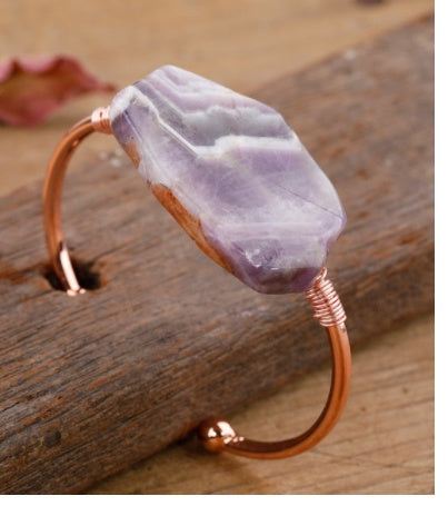 Armbänder mit rauen Steinen Weihnachtsarmbänder Schmuckgeschenke