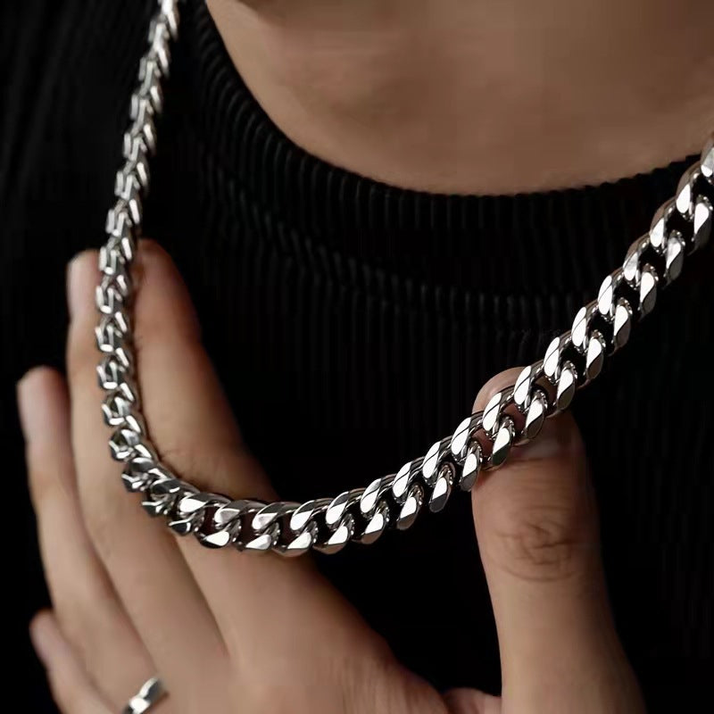 Trendige kubanische Kette Hip-Hop dicke, sechsseitige Pulloverkette, die nicht verblasst