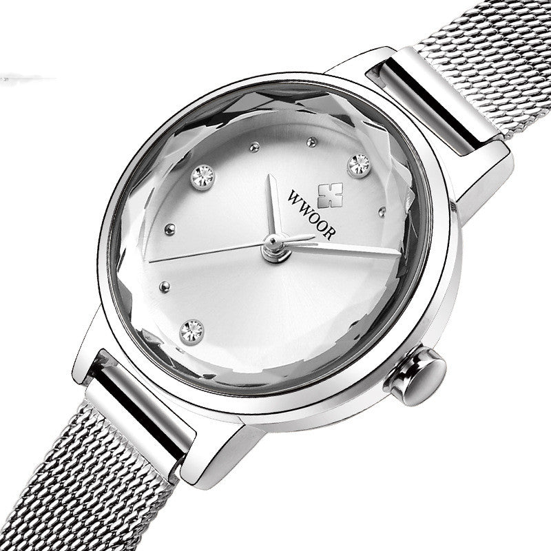 Reloj de Cuarzo Simple para Mujer con Correa de Malla