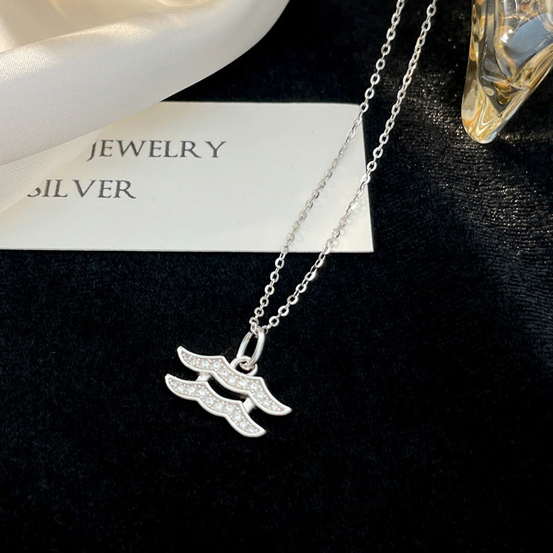 Sternzeichen 925 Sterling Silber Halskette für Damen