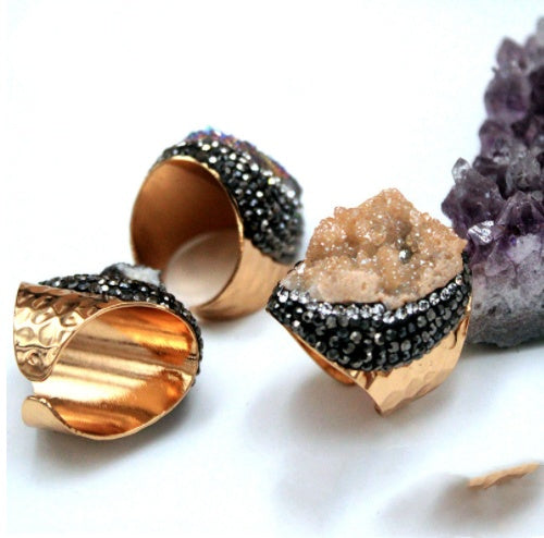 Brote de cristal de ágata, piedra de cristal original