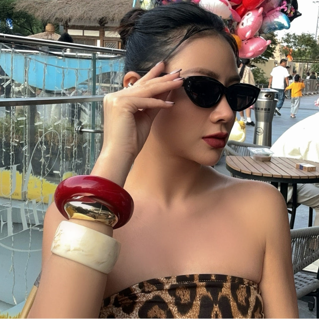 Nueva Pulsera Acrílica Jaspeada