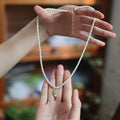 Modische Doppelperlenkette für Damen